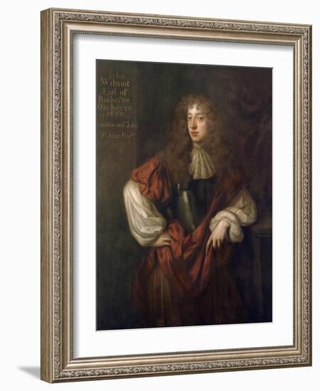 Portrait of John Wilmot (1647-80) 2nd Earl of Rochester-Sir Peter Lely-Framed Giclee Print