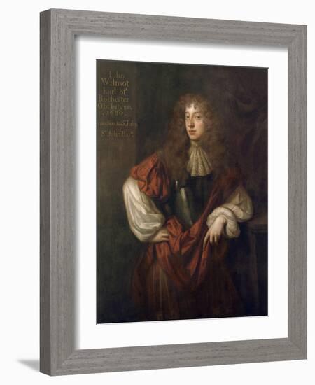 Portrait of John Wilmot (1647-80) 2nd Earl of Rochester-Sir Peter Lely-Framed Giclee Print