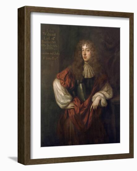 Portrait of John Wilmot (1647-80) 2nd Earl of Rochester-Sir Peter Lely-Framed Giclee Print