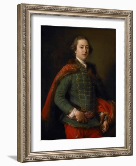 Portrait of John Woodyeare, 1750-Pompeo Girolamo Batoni-Framed Giclee Print