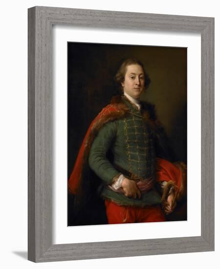 Portrait of John Woodyeare, 1750-Pompeo Girolamo Batoni-Framed Giclee Print