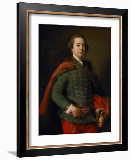 Portrait of John Woodyeare, 1750-Pompeo Girolamo Batoni-Framed Giclee Print