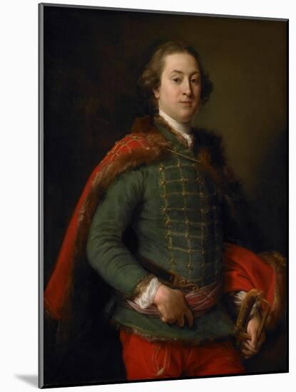 Portrait of John Woodyeare, 1750-Pompeo Girolamo Batoni-Mounted Giclee Print