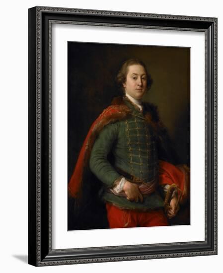 Portrait of John Woodyeare, 1750-Pompeo Girolamo Batoni-Framed Giclee Print