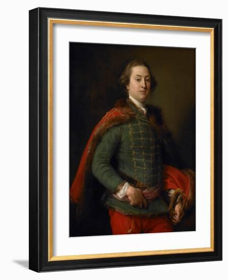 Portrait of John Woodyeare, 1750-Pompeo Girolamo Batoni-Framed Giclee Print