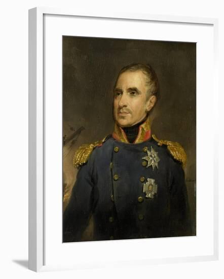Portrait of Jonkheer Theodorus Frederik Van Capellen-Jacob Joseph Eeckhout-Framed Art Print