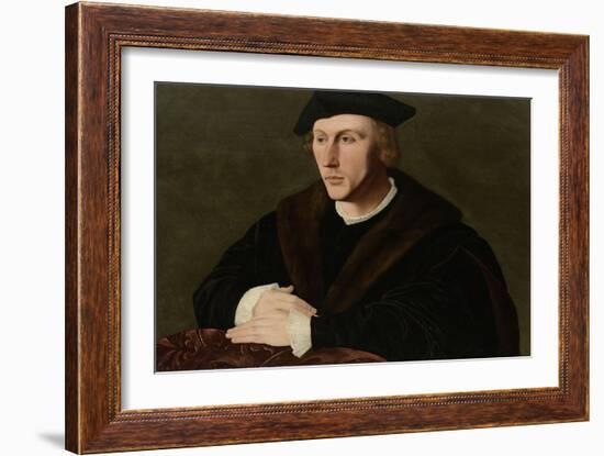 Portrait of Joris Van Egmond-Jan van Scorel-Framed Art Print