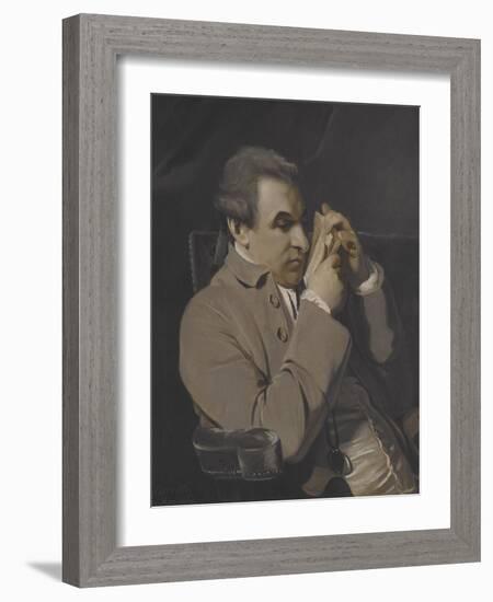 Portrait of Joseph Baretti, Copy-Sir Joshua Reynolds-Framed Giclee Print