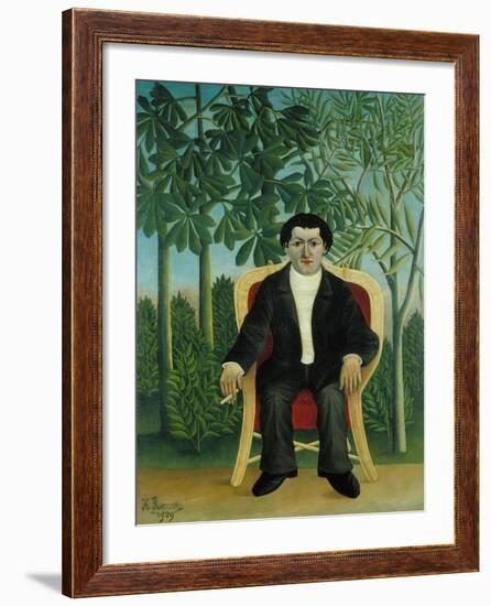 Portrait of Joseph Brummer, 1909-Henri Rousseau-Framed Giclee Print