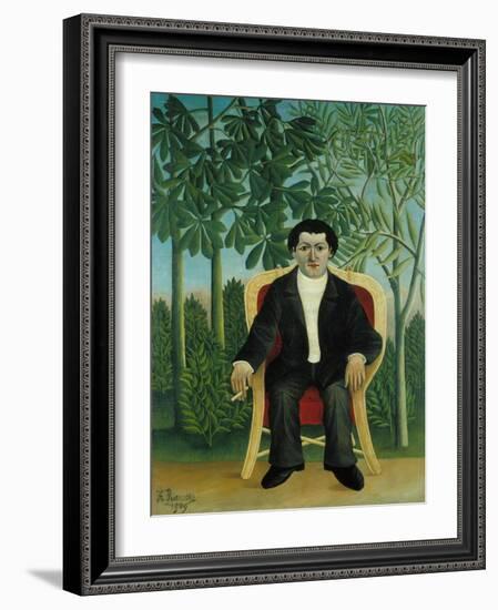 Portrait of Joseph Brummer, 1909-Henri Rousseau-Framed Giclee Print