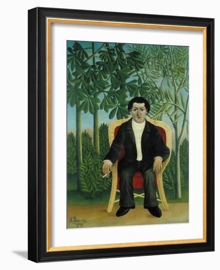 Portrait of Joseph Brummer, 1909-Henri Rousseau-Framed Giclee Print