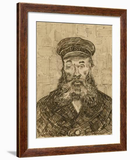 Portrait of Joseph-Étienne Roulin-Vincent van Gogh-Framed Art Print