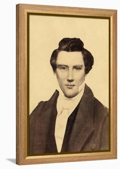 Portrait of Joseph Smith (1805-44) the Founder of Mormonism-null-Framed Premier Image Canvas