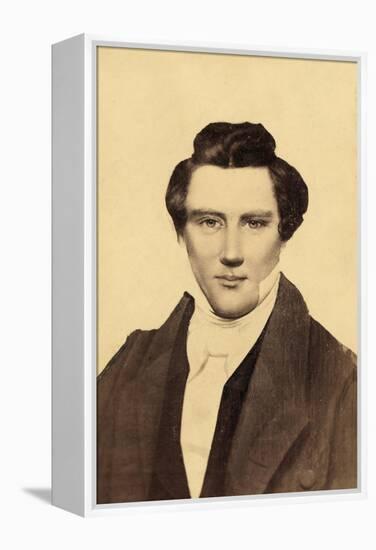 Portrait of Joseph Smith (1805-44) the Founder of Mormonism-null-Framed Premier Image Canvas