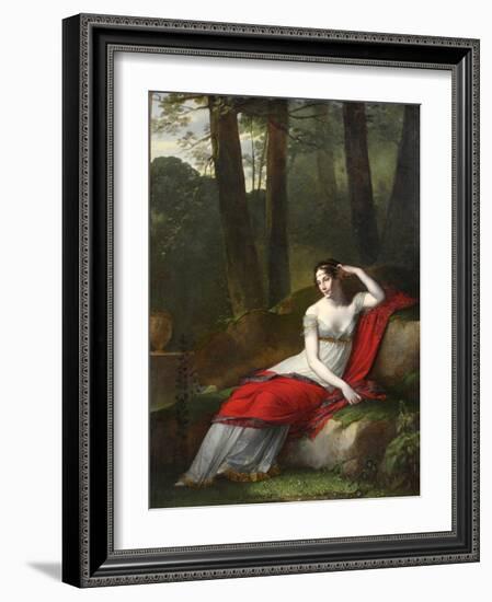 Portrait of Joséphine De Beauharnais, the First Wife of Napoléon Bonaparte (1763-181), 1805-Pierre-Paul Prud'hon-Framed Giclee Print