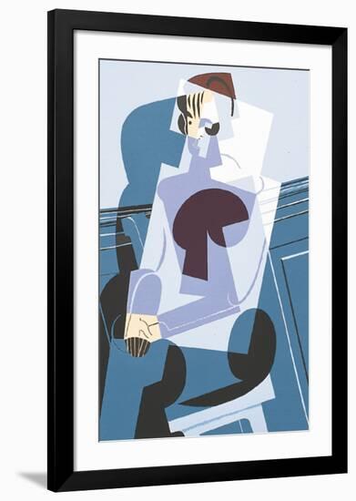 Portrait of Josette Gris, c.1916-Juan Gris-Framed Art Print