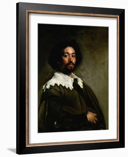 Portrait of Juan De Pareja, 1650-Diego Velazquez-Framed Giclee Print