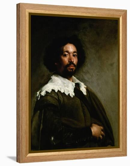 Portrait of Juan De Pareja, 1650-Diego Velazquez-Framed Premier Image Canvas