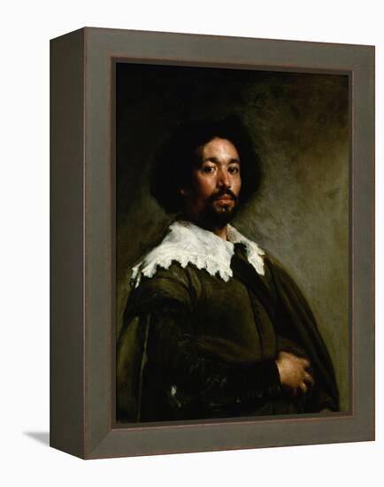 Portrait of Juan De Pareja, 1650-Diego Velazquez-Framed Premier Image Canvas