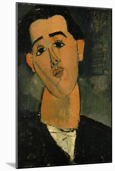 Portrait of Juan Gris (1887-1927) 1915-Amedeo Modigliani-Mounted Giclee Print