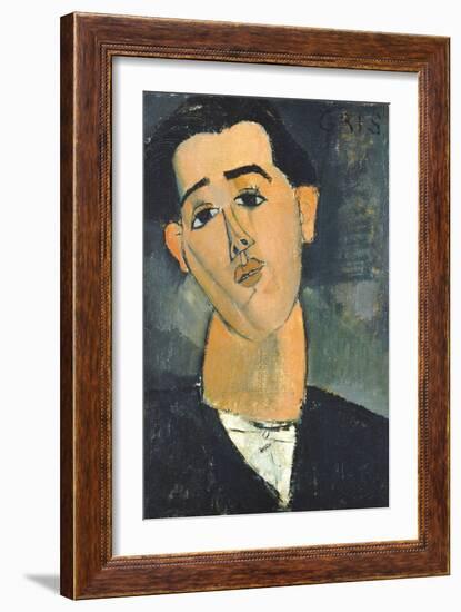 Portrait of Juan Gris-Amedeo Modigliani-Framed Giclee Print