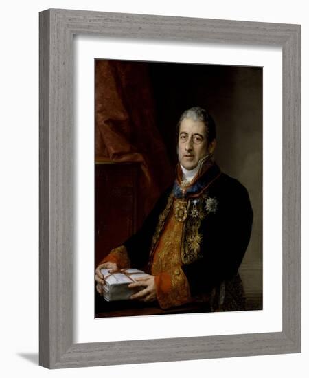 Portrait of Juan Miguel De Grigalba, C.1835-Vicente Lopez y Portana-Framed Giclee Print