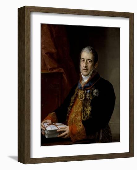 Portrait of Juan Miguel De Grigalba, C.1835-Vicente Lopez y Portana-Framed Giclee Print