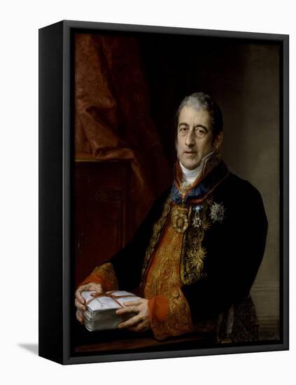 Portrait of Juan Miguel De Grigalba, C.1835-Vicente Lopez y Portana-Framed Premier Image Canvas