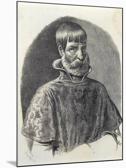 Portrait of Juan Ponce De Leon, 1513-null-Mounted Giclee Print