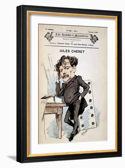 Portrait of Jules Chéret, French Painter and Poster Artist (1836-1932). in Today's Men. Drawing by-Alfred Choubrac-Framed Giclee Print