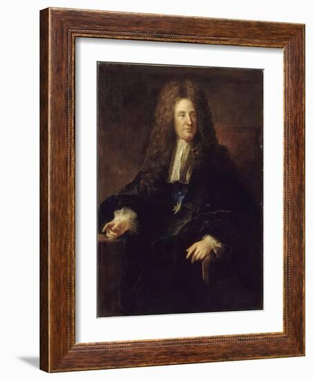 Portrait of Jules Hardouin-Mansart (1646-170)-François de Troy-Framed Giclee Print