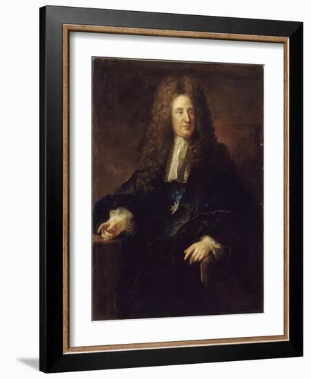 Portrait of Jules Hardouin-Mansart (1646-170)-François de Troy-Framed Giclee Print