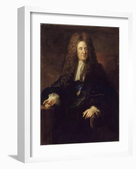 Portrait of Jules Hardouin-Mansart (1646-170)-François de Troy-Framed Giclee Print