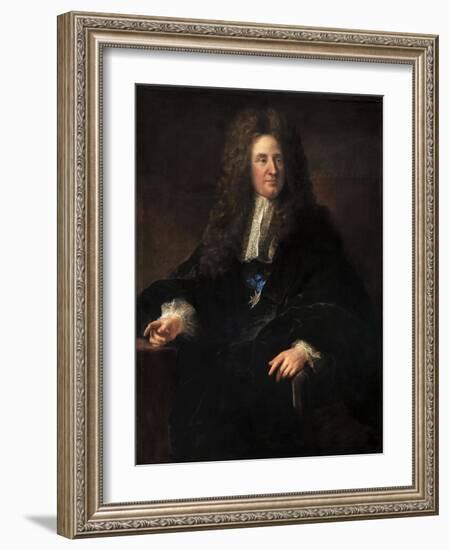 Portrait of Jules Hardouin-Mansart (1646-170)-François de Troy-Framed Giclee Print