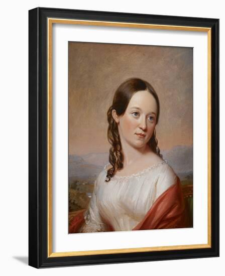 Portrait of Julia Ann Seabury, 1846 (Oil on Panel)-William Sidney Mount-Framed Giclee Print