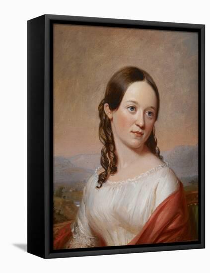 Portrait of Julia Ann Seabury, 1846 (Oil on Panel)-William Sidney Mount-Framed Premier Image Canvas