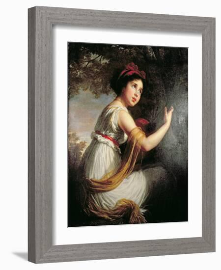 Portrait of Julie Le Brun, c.1797-Elisabeth Louise Vigee-LeBrun-Framed Giclee Print