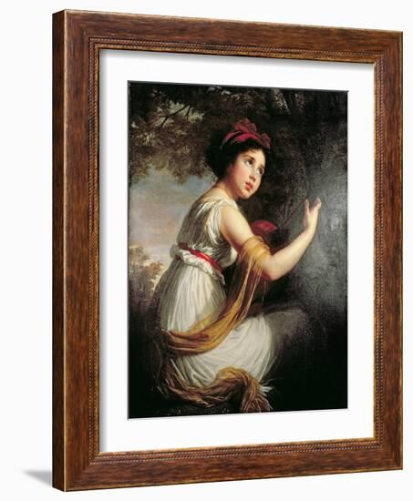 Portrait of Julie Le Brun, c.1797-Elisabeth Louise Vigee-LeBrun-Framed Giclee Print