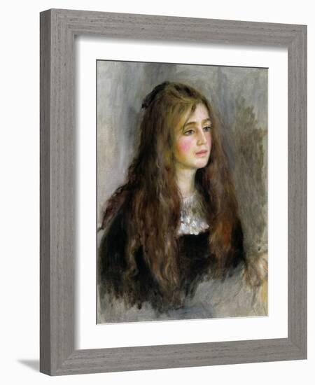 Portrait of Julie Manet (1878-1966) 1894-Pierre-Auguste Renoir-Framed Giclee Print