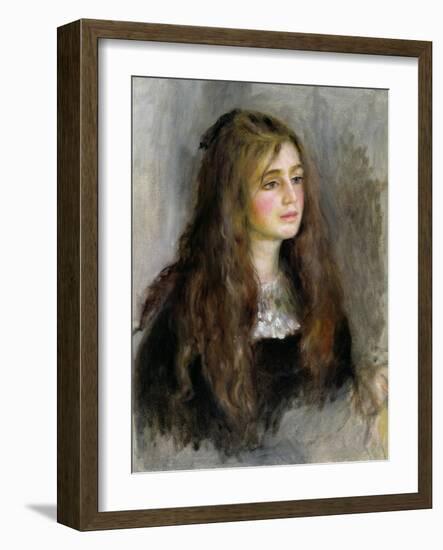 Portrait of Julie Manet (1878-1966) 1894-Pierre-Auguste Renoir-Framed Giclee Print