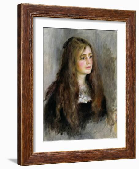 Portrait of Julie Manet (1878-1966) 1894-Pierre-Auguste Renoir-Framed Giclee Print