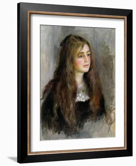 Portrait of Julie Manet (1878-1966) 1894-Pierre-Auguste Renoir-Framed Giclee Print