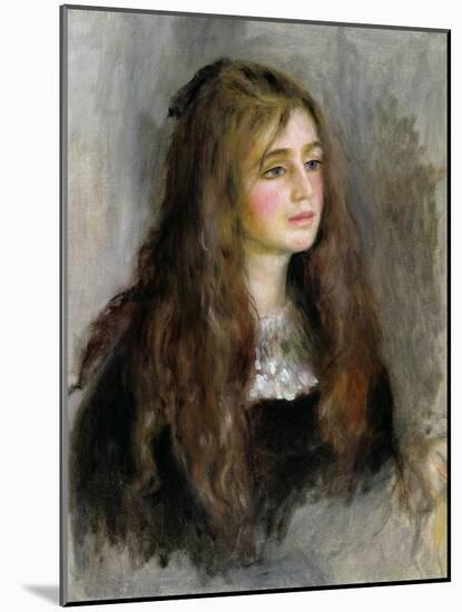 Portrait of Julie Manet (1878-1966) 1894-Pierre-Auguste Renoir-Mounted Giclee Print