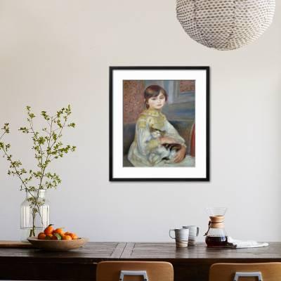 Pierre-Auguste Renoir Acrylglasbild Julie Manet mit Katze