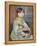 Portrait of Julie Manet or Little Girl with Cat-Pierre-Auguste Renoir-Framed Premier Image Canvas