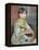 Portrait of Julie Manet or Little Girl with Cat-Pierre-Auguste Renoir-Framed Premier Image Canvas