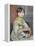 Portrait of Julie Manet or Little Girl with Cat-Pierre-Auguste Renoir-Framed Premier Image Canvas