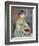 Portrait of Julie Manet or Little Girl with Cat-Pierre-Auguste Renoir-Framed Giclee Print