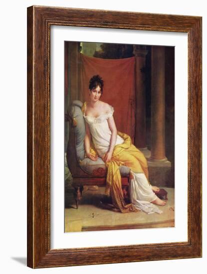 Portrait of Julie Récamier, 1802-Francois Pascal Simon Gerard-Framed Giclee Print