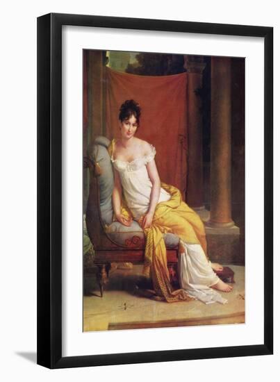 Portrait of Julie Récamier, 1802-Francois Pascal Simon Gerard-Framed Giclee Print